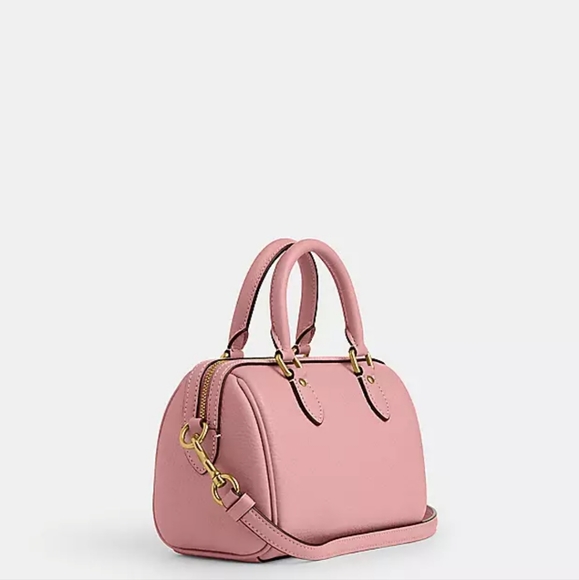 NWT Disney X Coach Mini Rowan Satchel Pink - Picture 3 of 6
